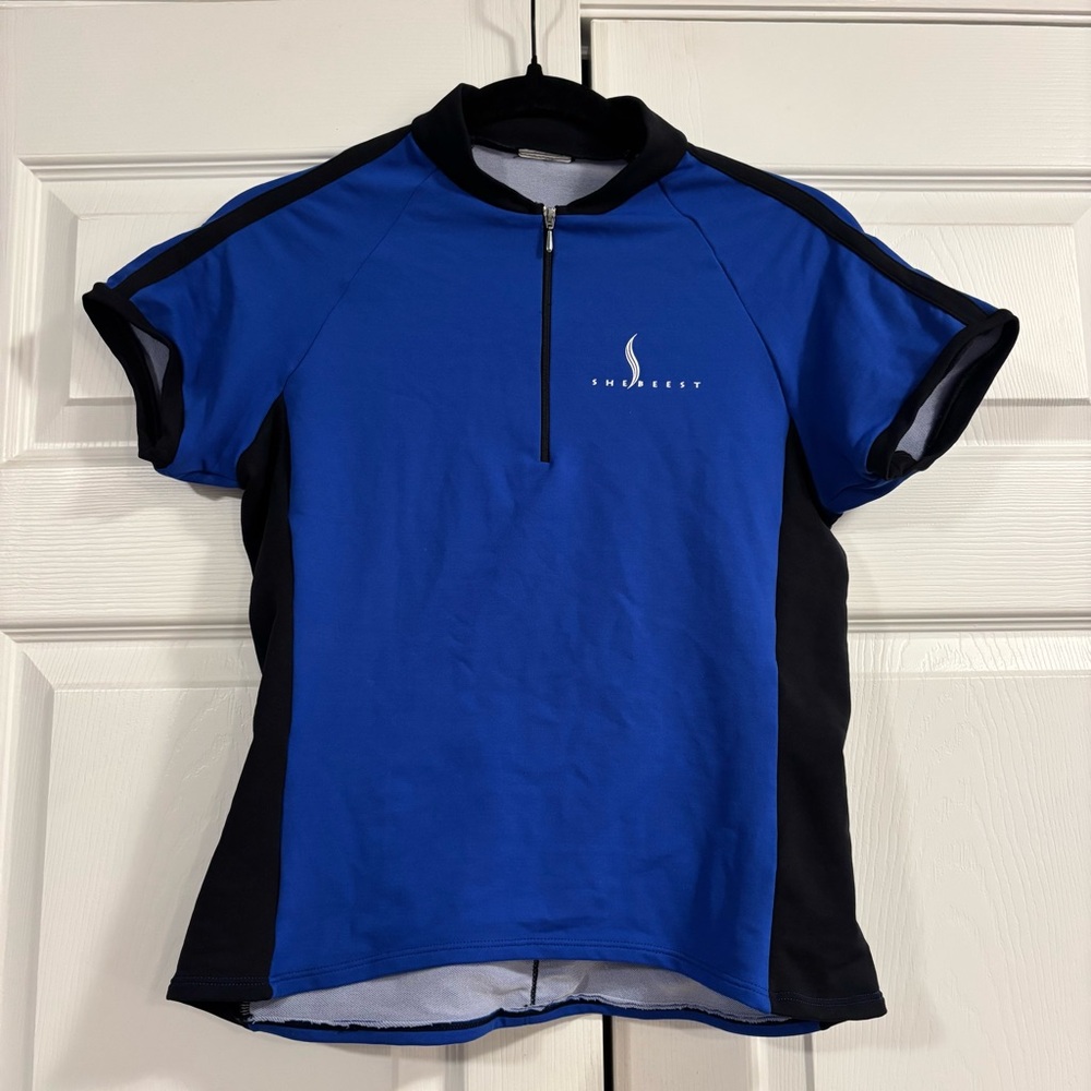 Shebeest Royal Blue and Black Women's Cycling Jersey